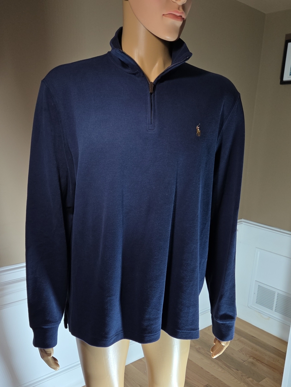 Ralph Lauren Navy Blue Quarter-Zip Pullover